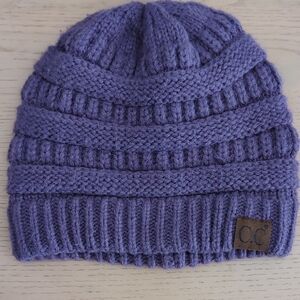 CC Purple Adult Knit Beanie